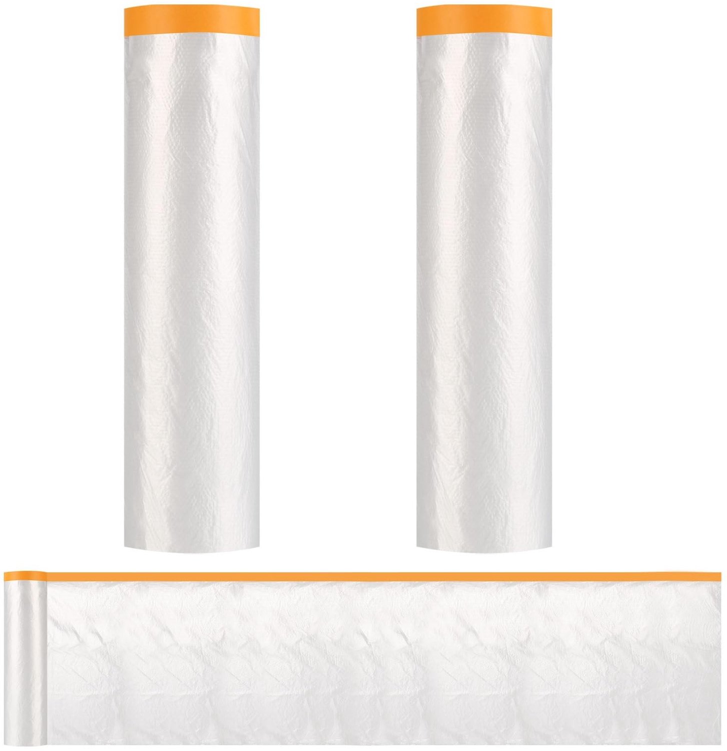 Afdekfolie 2 Rollen - 200 cm x 20 m - Plakband - Bescherming Vloeren/Meubels - Duurzaam PP - Eenvoudig te Gebruiken - Schilderfolie