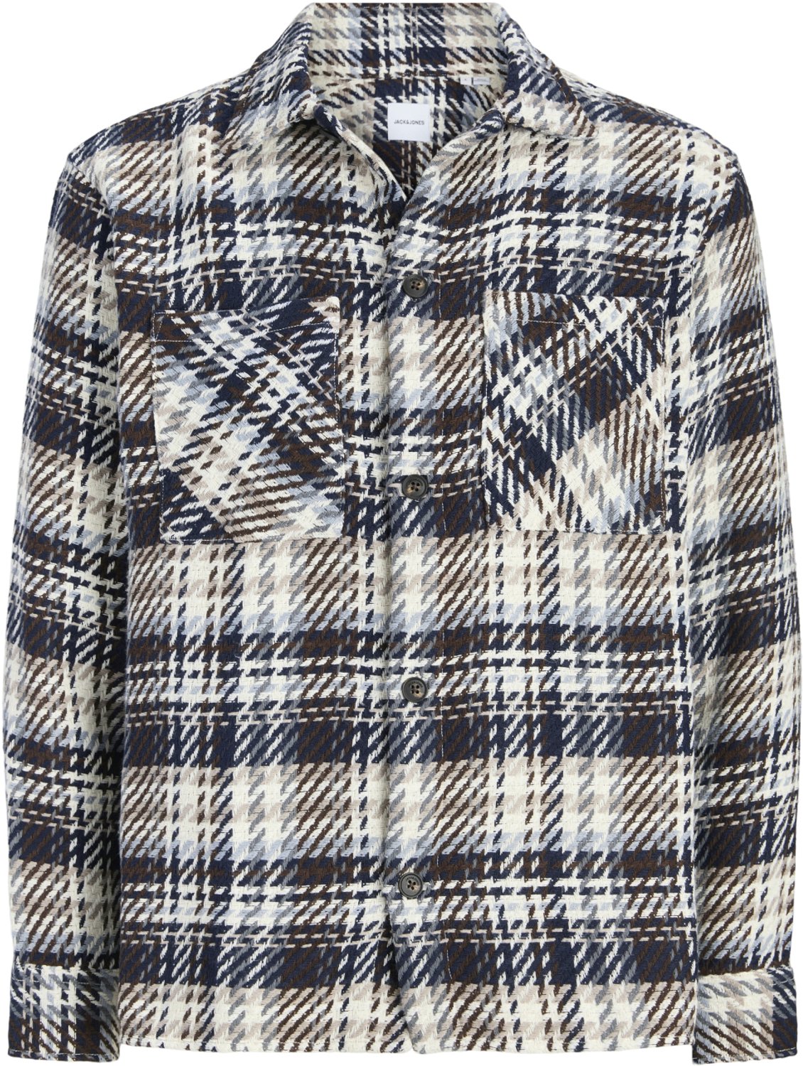 Jack & Jones Overhemd Jjtwill Overshirt Ls 12299125 Navy Mannen Maat - XXL