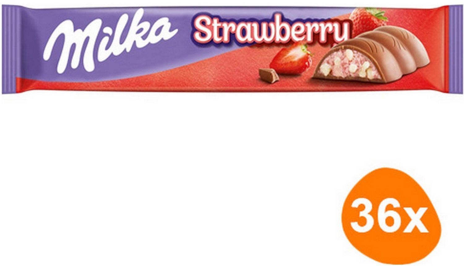 Milka - Aardbeienreep - 36 repen