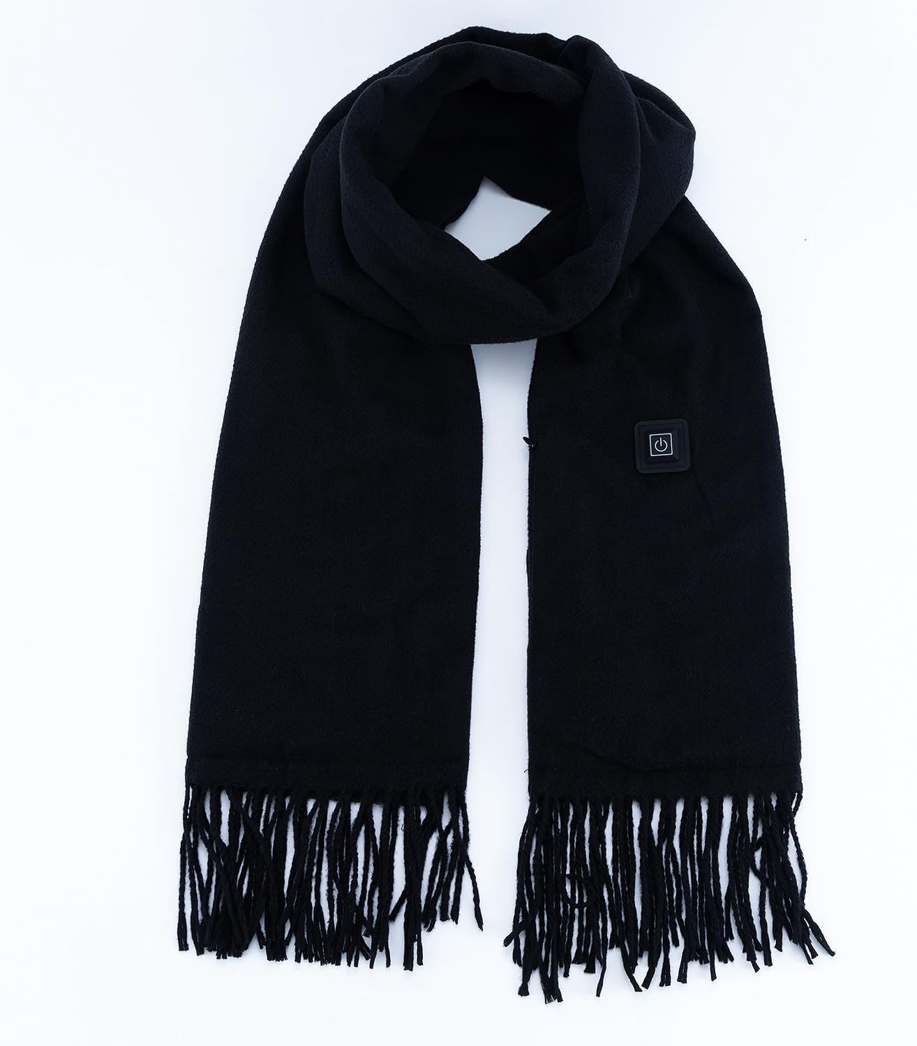 Verwarmde Sjaal Poncho - Zwart - 200 cm - Zacht Polyestermateriaal - Voor Dames en Heren