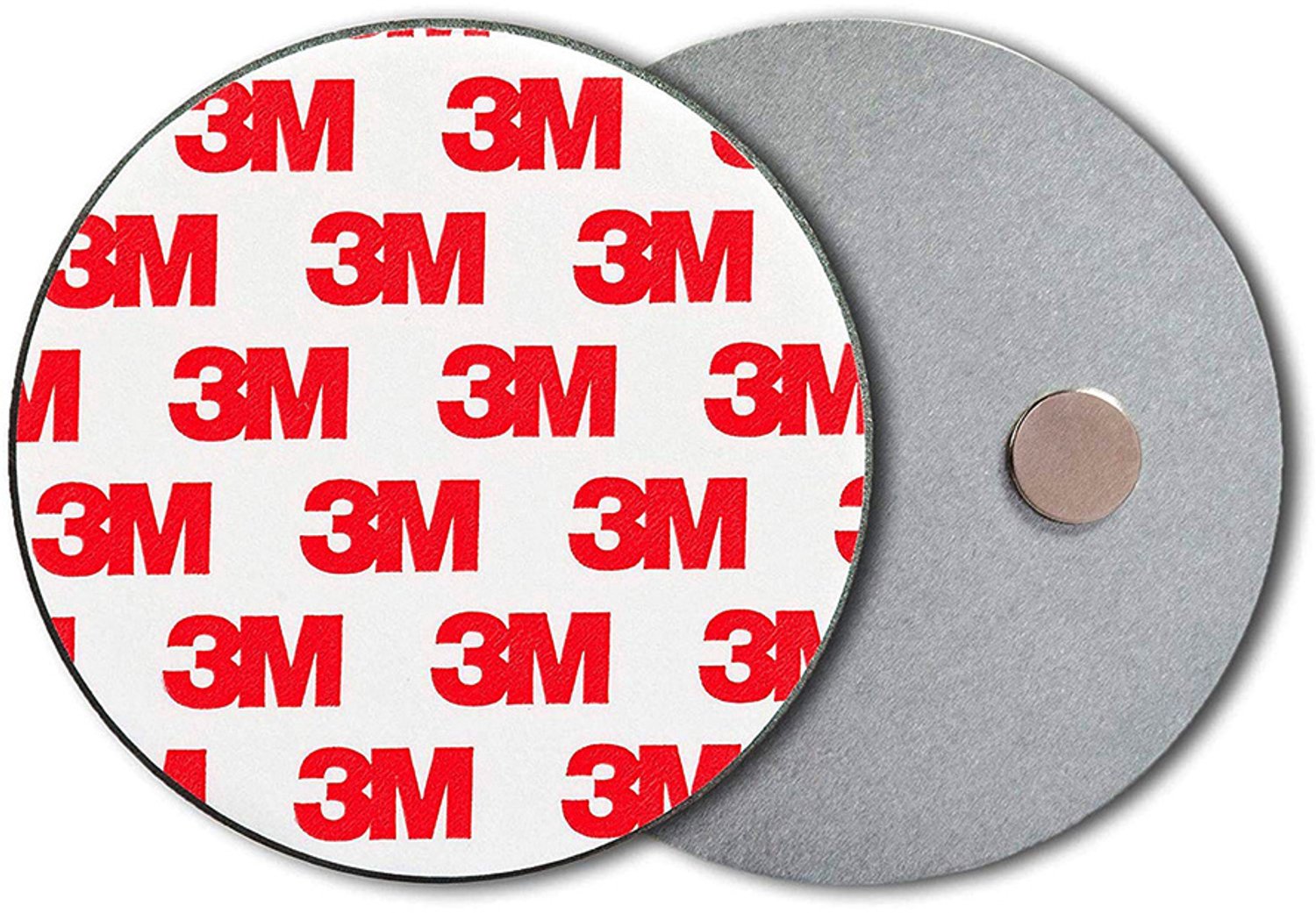 Vier magnetische rookmelderbeugels met een diameter van 70 mm, zelfklevend, voor gebruik met zelfklevende magneetplaatjes in rookmelders