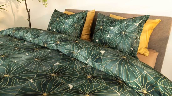 Kayori Jaimy Dekbedovertrek - Tweepersoons - 200x200/220 cm - Groen — afbeelding 4
