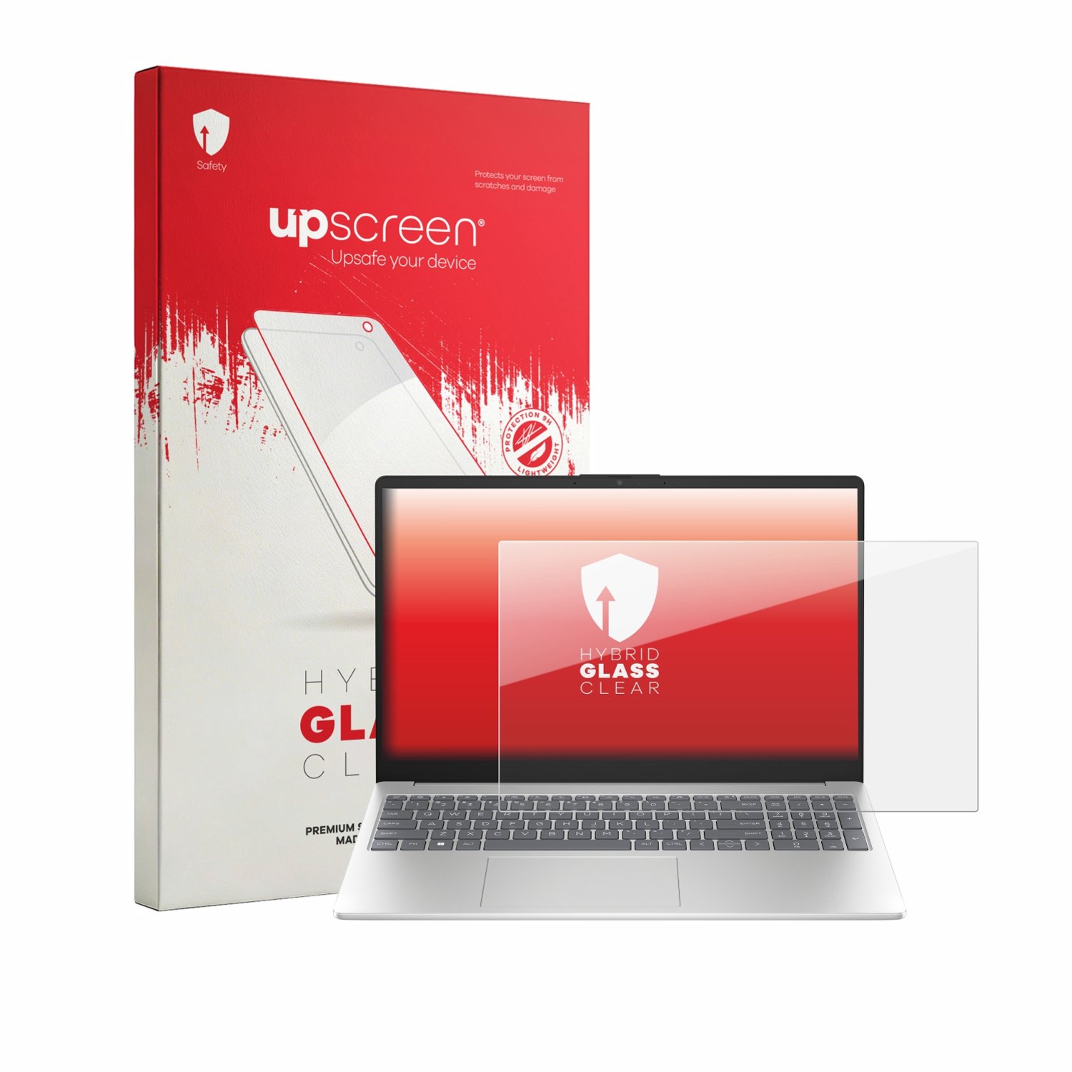 upscreen - Screenprotector voor HP 15-fd1731ngx - Folie Beschermfolie Beschermglas transparant