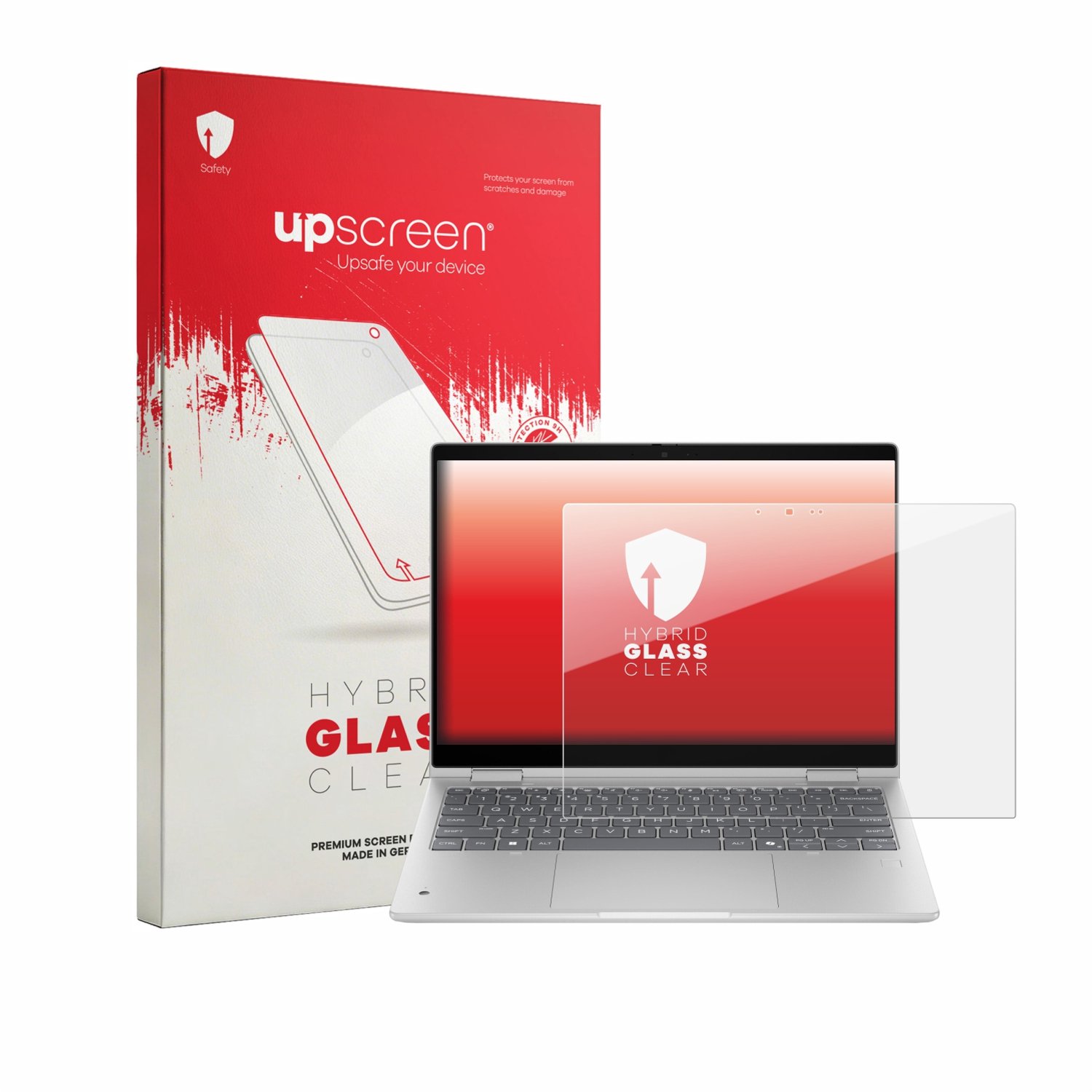 upscreen - Screenprotector voor HP ProBook 4 Flip G2i 13“ - Folie Beschermfolie Beschermglas transparant
