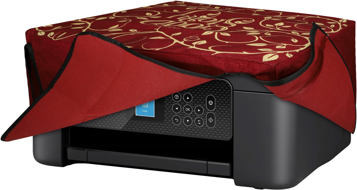 kwmobile linnen hoes geschikt voor Epson Expression Home XP-3200 / XP-4200 / XP-4205 cover - Printer beschermhoes - Sprookjesboek design