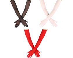 Roinaid 3 Paar Lange Tule Handschoenen Dames - Elegant & Veelzijdig