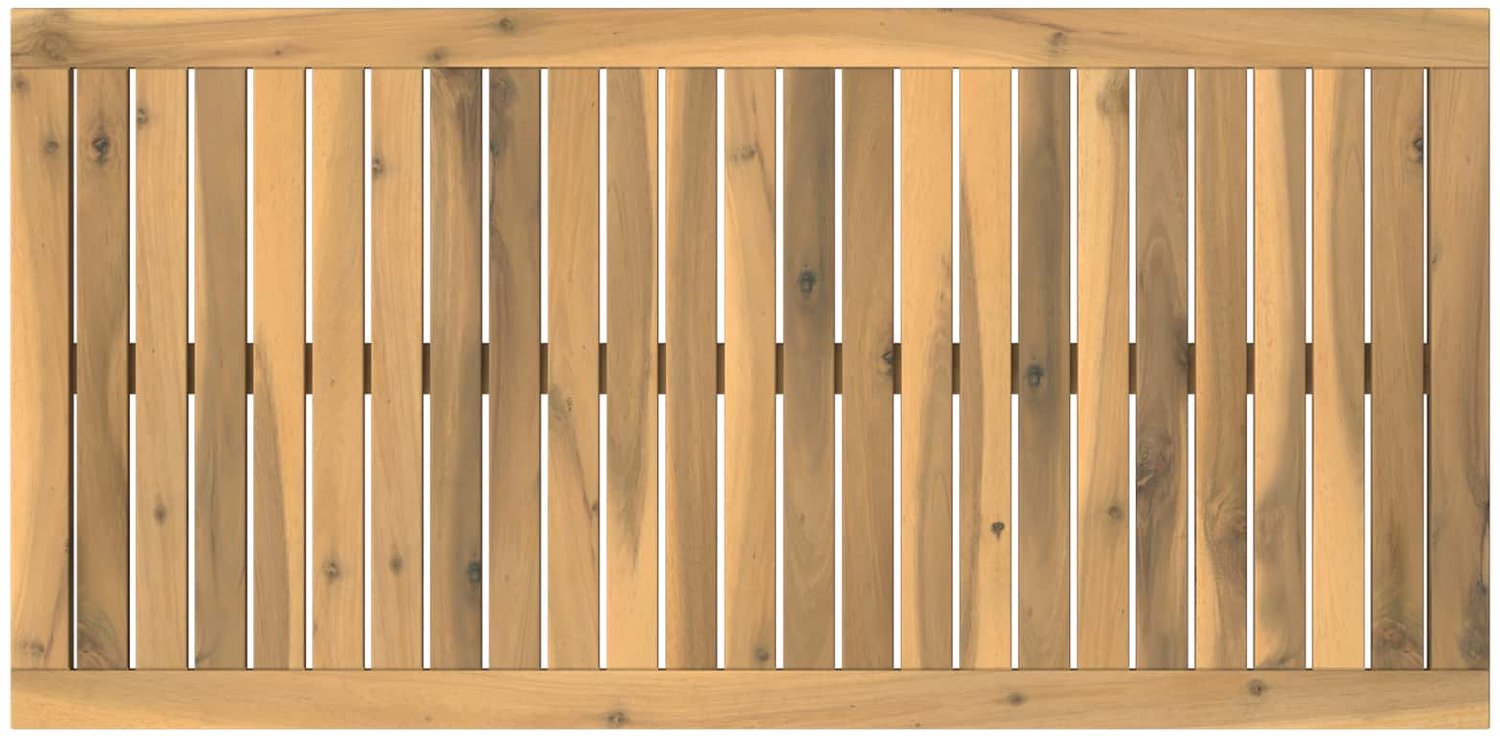 vidaXL Tafelblad - 100,5 - x - 49 - x - 2 - cm - Rechthoekig - Massief - Acacia - Hout Witgewassen