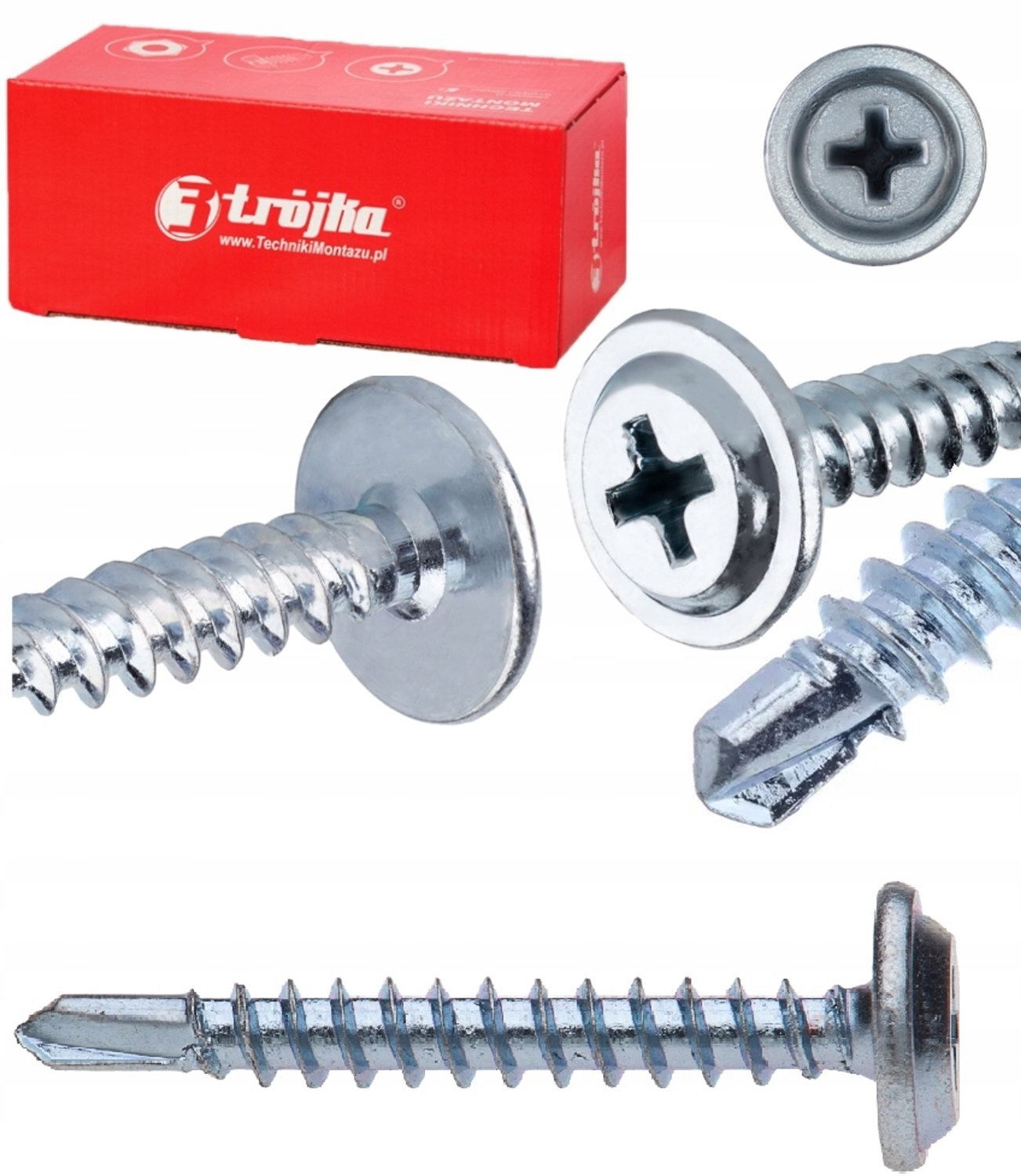 Zelfborende platkopschroeven 4,2x19 mm - 500 stuks