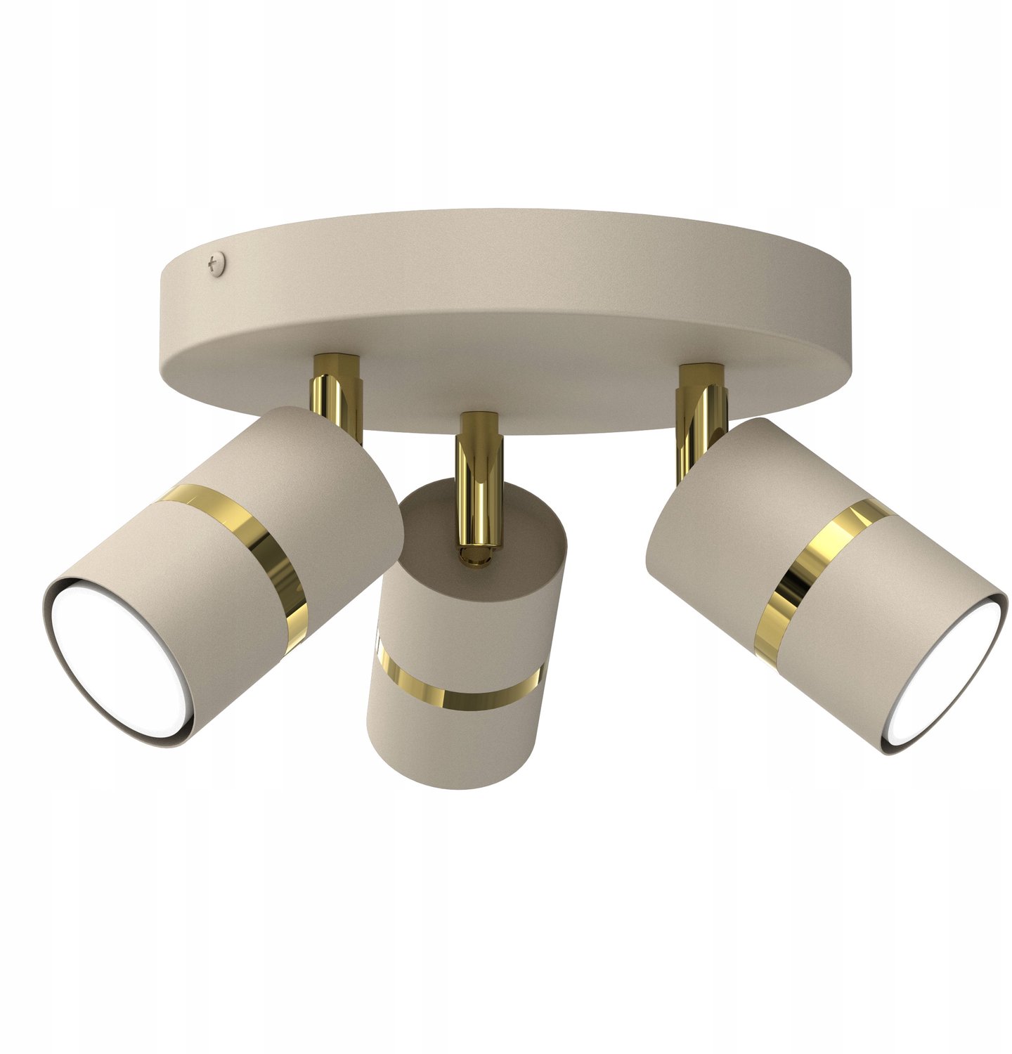 Merkloze Plafondlamp Goud met 3x GU10 Fittingen - Stijlvol en Modern