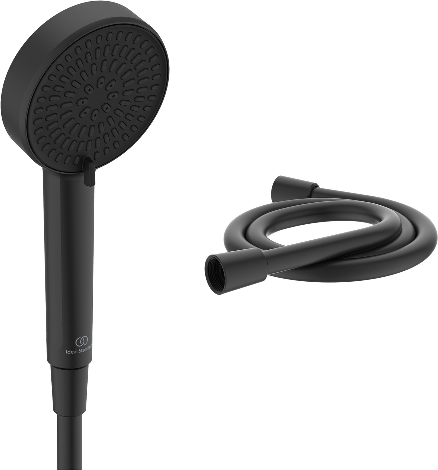 Ideal Standard Alero handdoucheset, 2-functie handdouche en slang (1250 mm) – Zwart