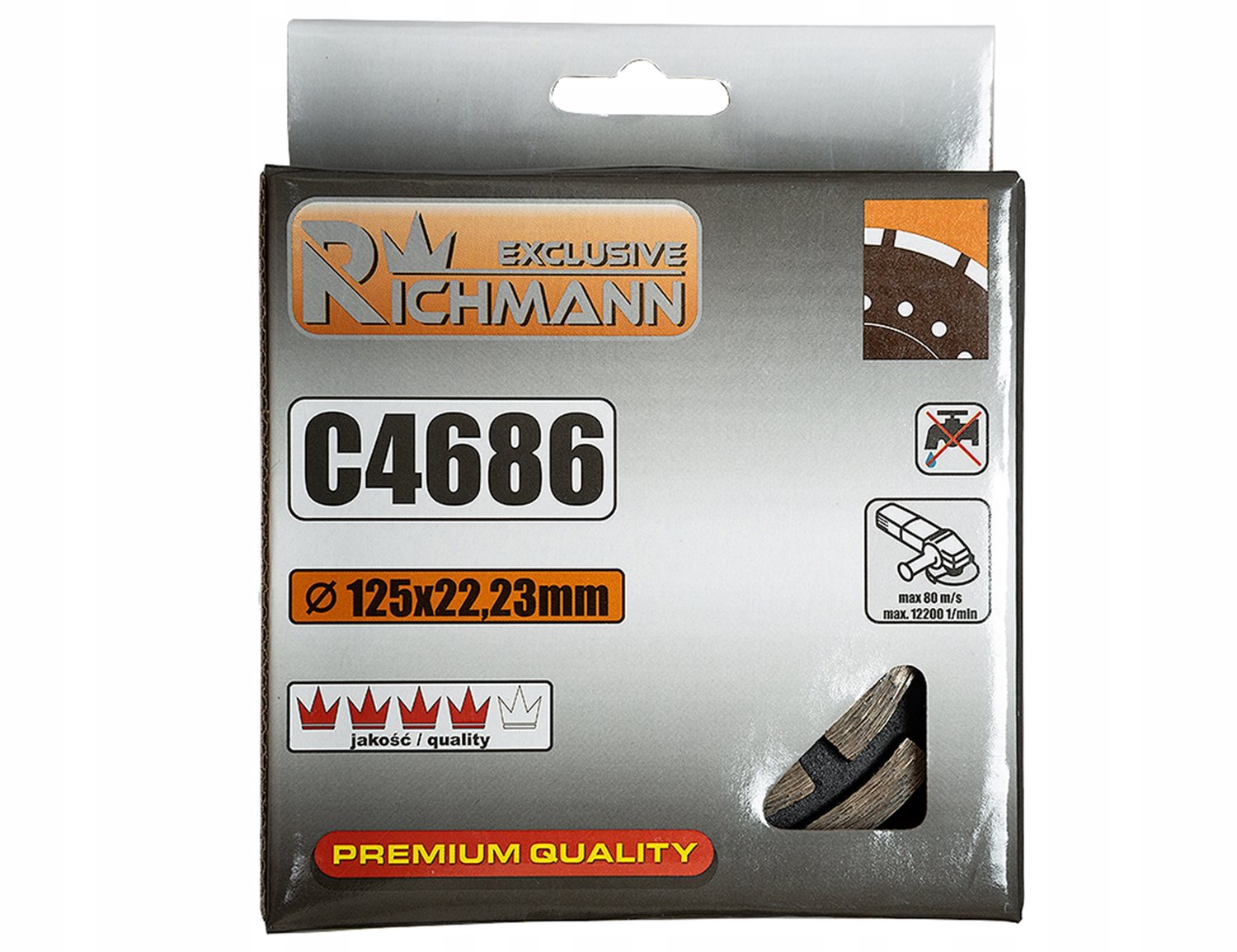 Diamantschijf voor Beton & Graniet 125mm - Schuren & Egaliseren