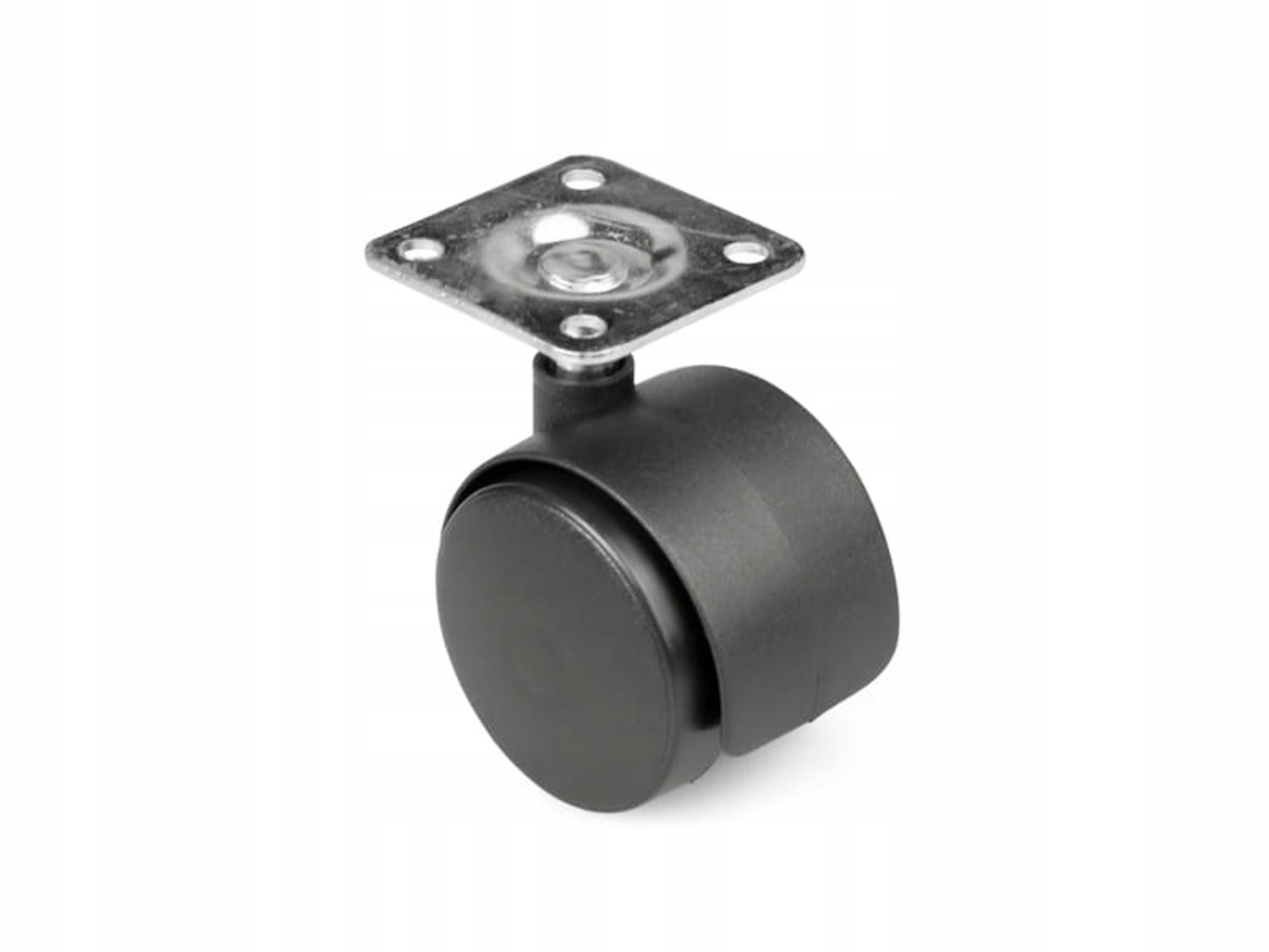 Draaibaar Meubelwiel met Plaat 40mm - Metaal - 1 Stuk