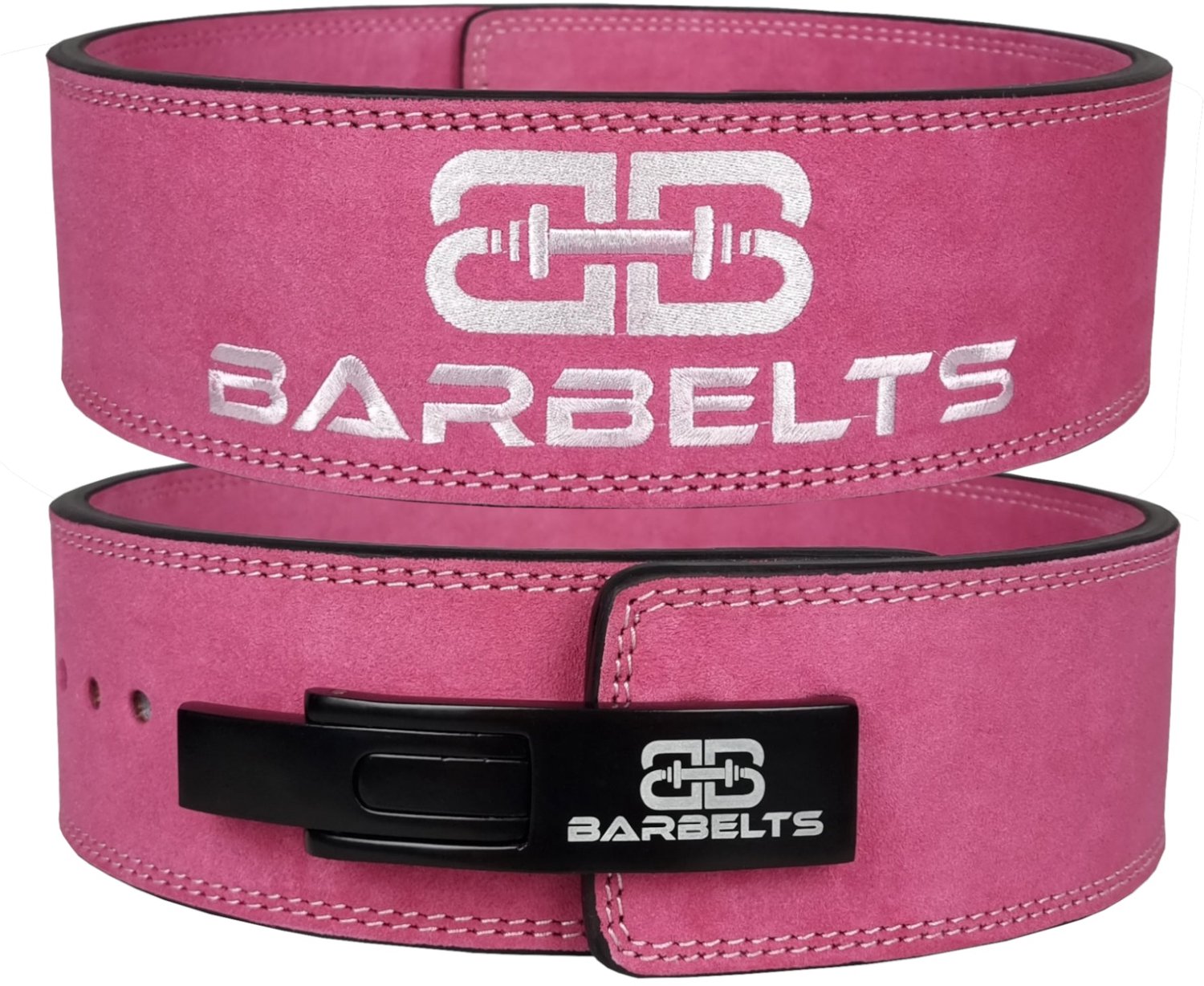 Barbelts Lever Belt 10mm - Roze - Maat S - Powerlift riem met clipsluiting - Lifting belt