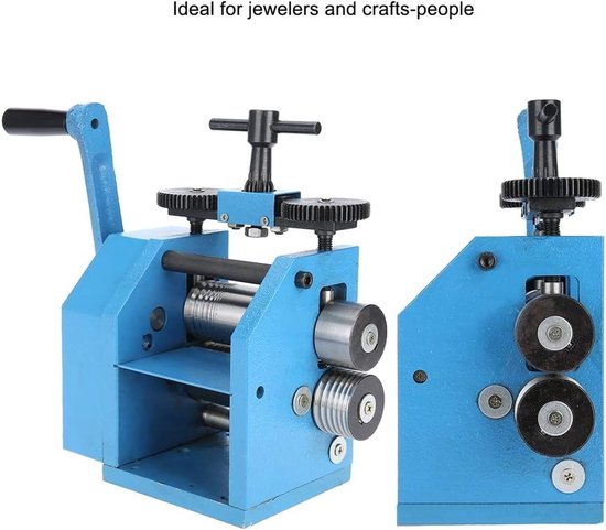 Combinatierollende Molen voor Sieraden, Tafelpers voor Edelmetalen en Gereedschap, Blauw — afbeelding 4