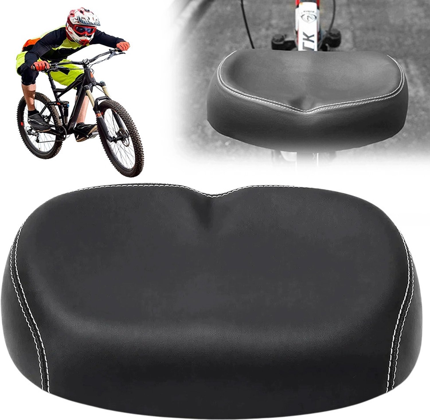 Ergonomisch Fietszadel Zonder Neus - Breed & Comfortabel voor MTB