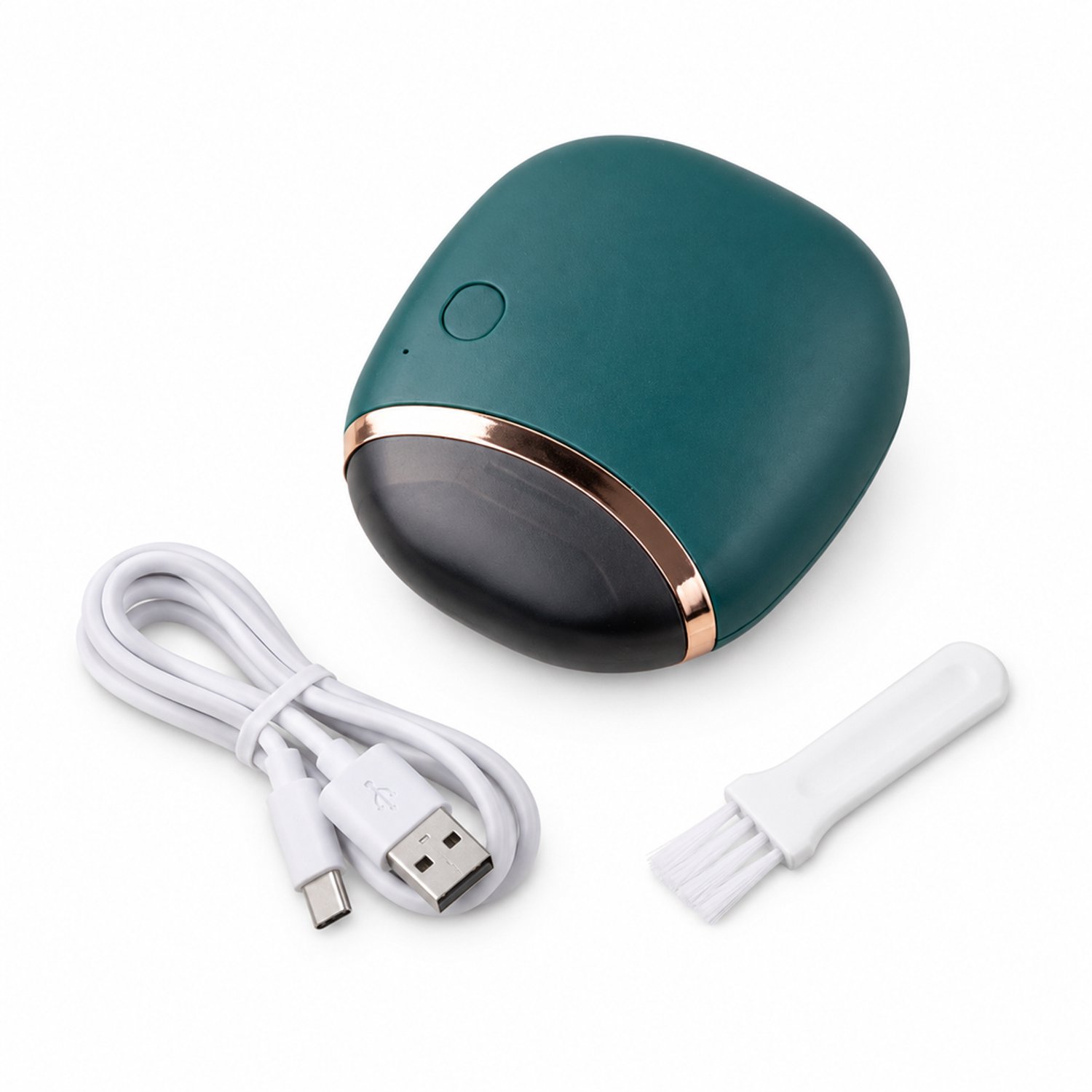 Elektrische nagelknipper - USB-oplaadbaar - 1 snelheidsstand - voor thuisgebruik - met apparaat, USB-kabel en borstel