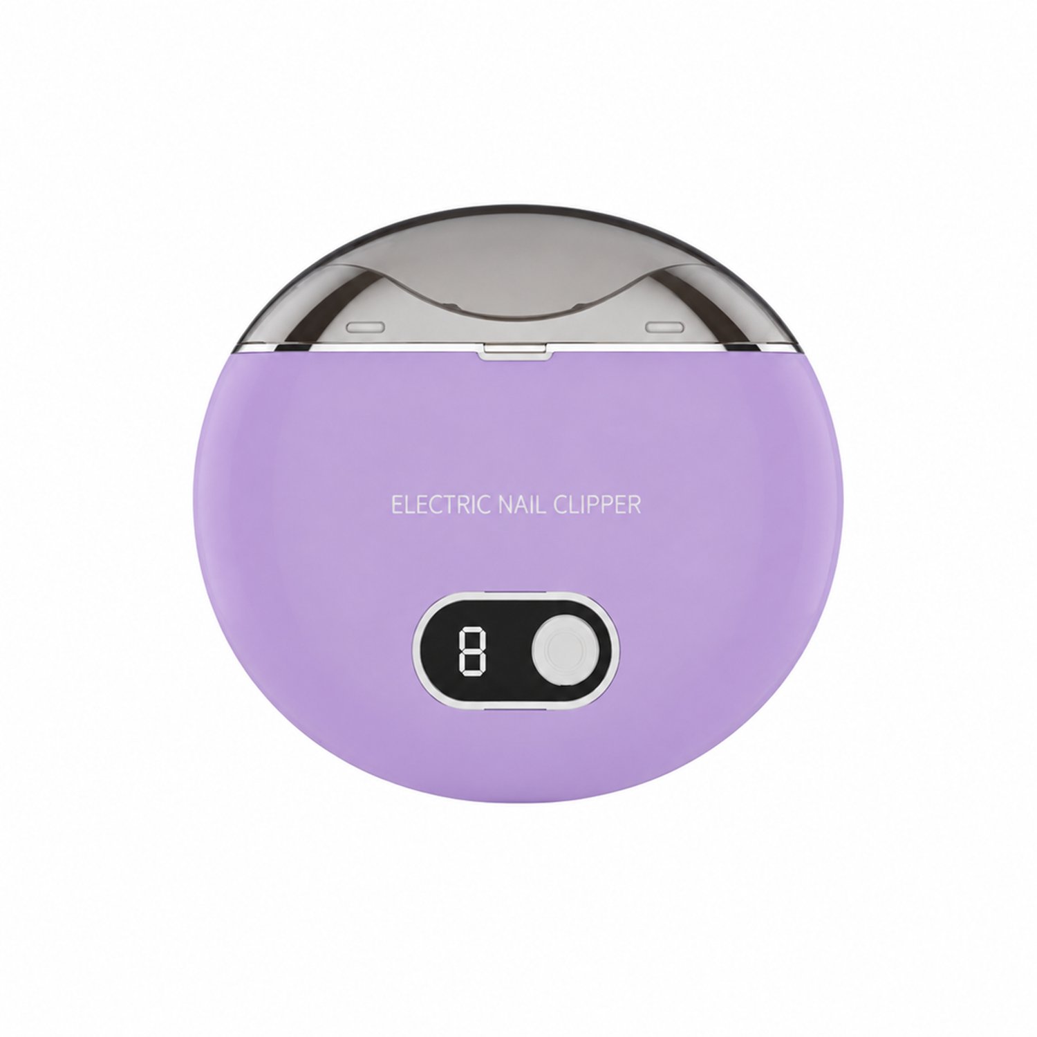 elektrische nagelknipper - 110g - Paars, minimalistisch ontwerp - Voor dagelijks thuisgebruik - Engelstalige verpakking