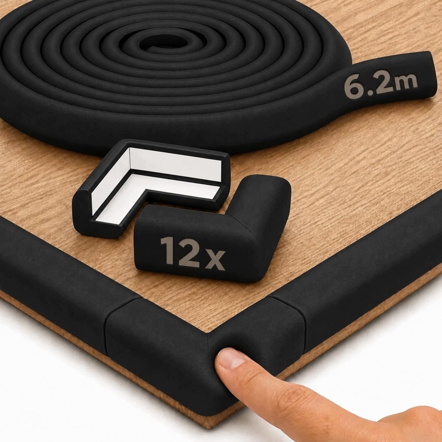 Zachte Hoekbeschermers voor Kinderen - 6.2 Meter