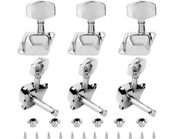 Set van 6 Stemtuner Knoppen voor 6-Snarige Akoestische en Elektrische Gitaren, Tuning Pegs en Mechanieken