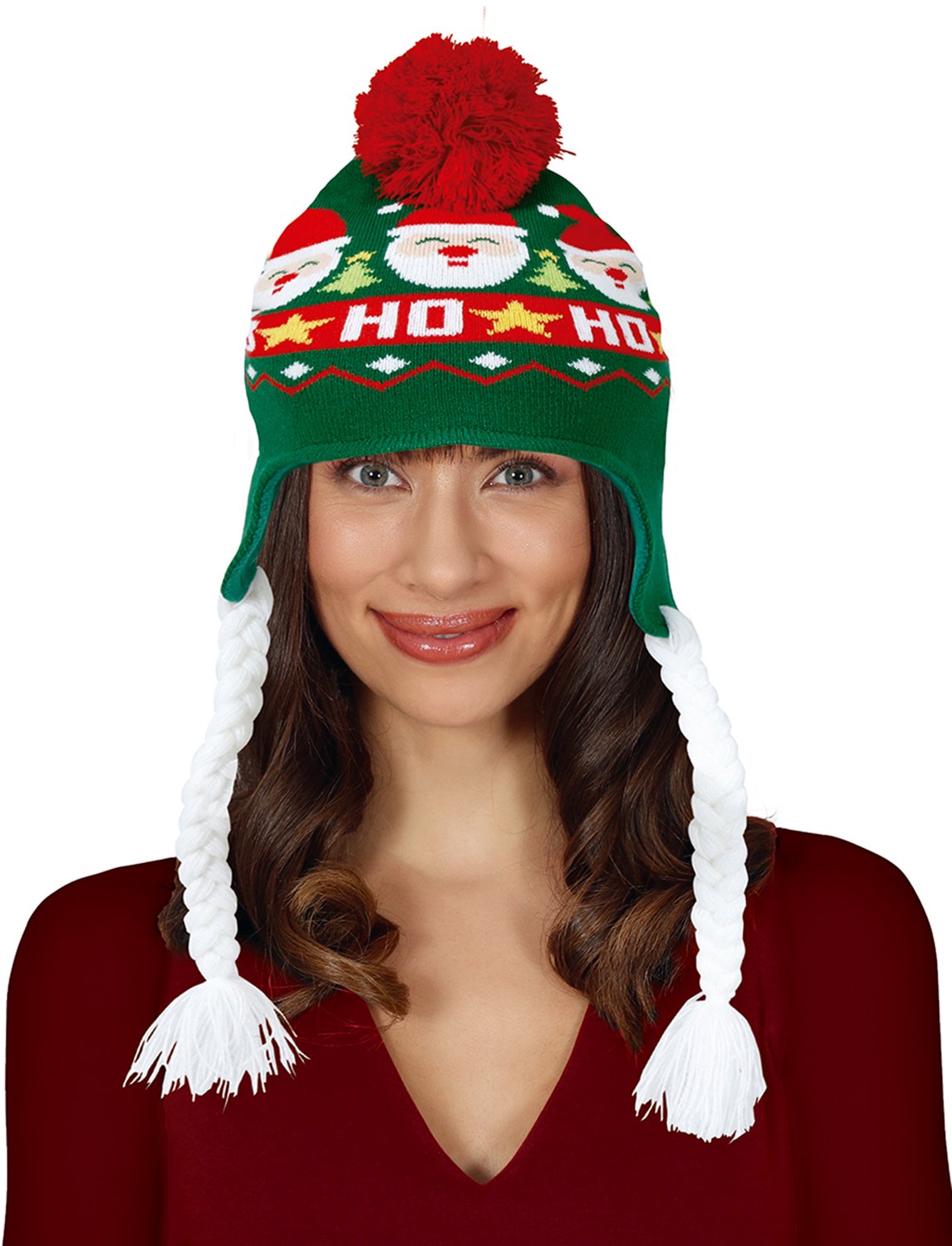 GUIRMA - Groene kerstmuts met pompon