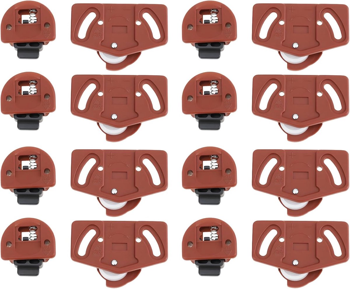 8 sets schuifdeur rollen & gidsen set voor kasten, kasten en andere binnenmeubels - ShopVlot