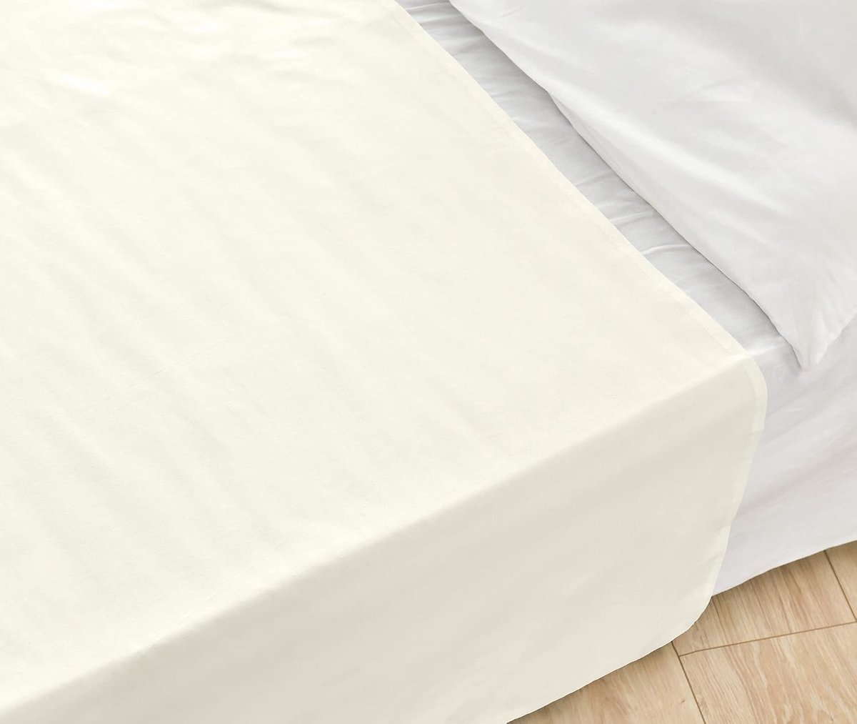 NatureMark Basic Bed Sheet, Soft and Easy Care, 100% Cotton, Without Elastic, Home Towel, Many Sizes and Colours - ShopVlot