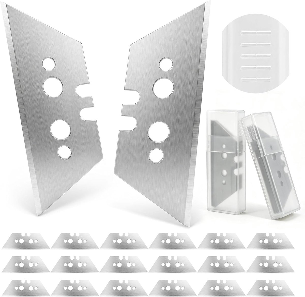 20 stuks trapeziummessen, 0,6 mm, professionele trapeziummessen, reservemessen, accessoires voor trapeziummessen, voor - ShopVlot