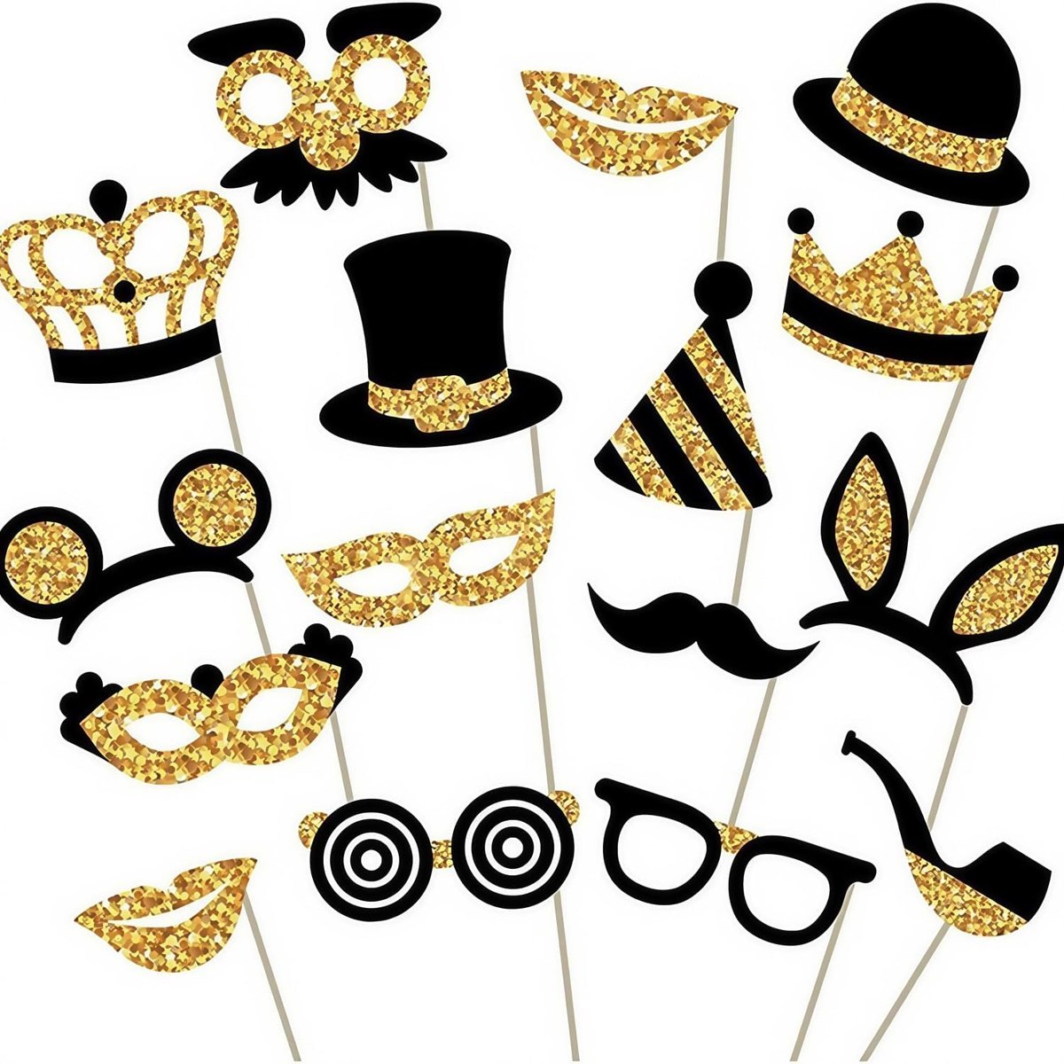 Photo Props, 16 Pieces Photo Box Accessories, German Wedding Photo Props, Party Decoration, Photo Booth Props for - ShopVlot