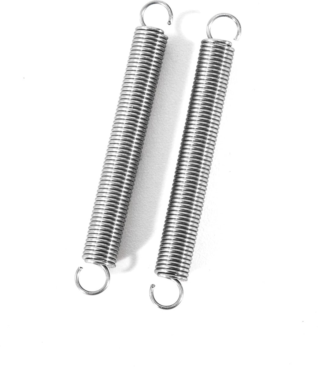 Trekveren 25 mm trekveer dubbele haak roestvrij staal draaddiameter 0,35 mm buitendiameter 3 mm trein 0,34 kg 20 stuks - ShopVlot