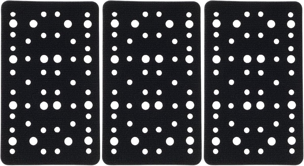 Interfacepad 3-delig 80 x 133 mm - 54 gaten - compatibel met Mirka - verlengt levensduur - ShopVlot