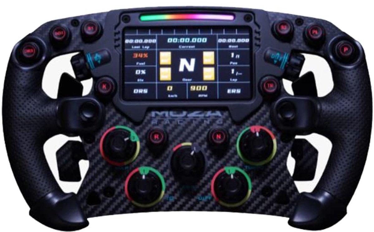Stuurwiel Formule 28 cm - Highend uitvoering - Geschikt voor race simulaties - Verbeter je rijervaring - ShopVlot