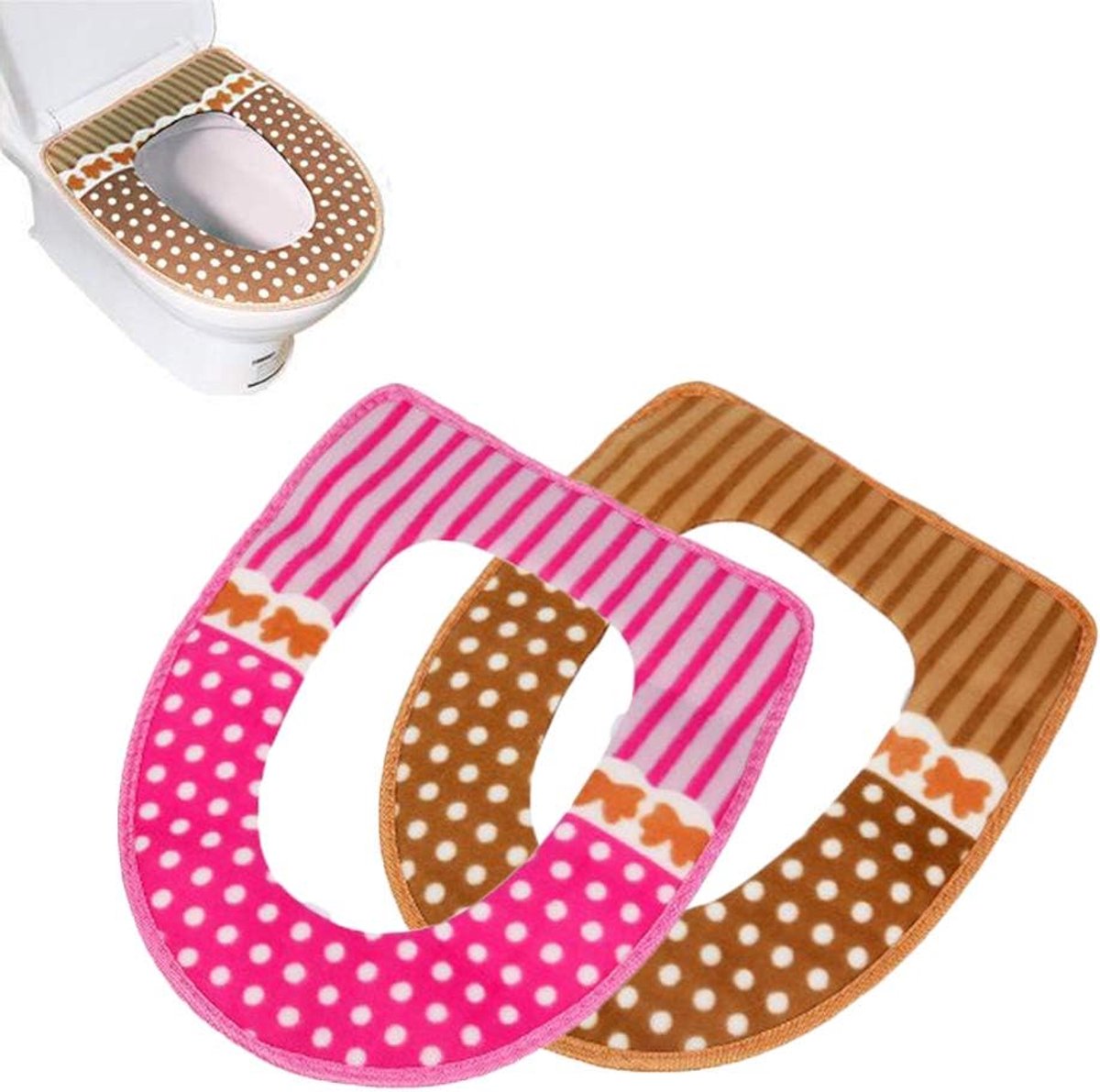 Toiletzitting cover warm - comfortabel en zacht - eenvoudig te installeren - ideaal voor de winter - ShopVlot
