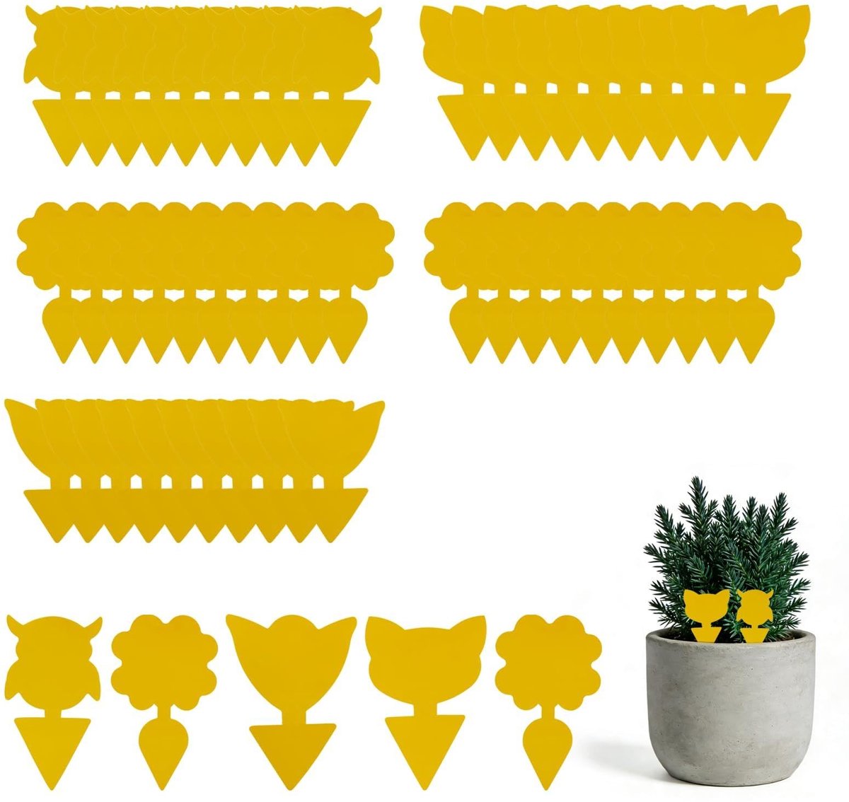 Insectenvallen 30 stuks - zelfklemmend - waterdicht - bescherming voor bloeiende planten - ShopVlot