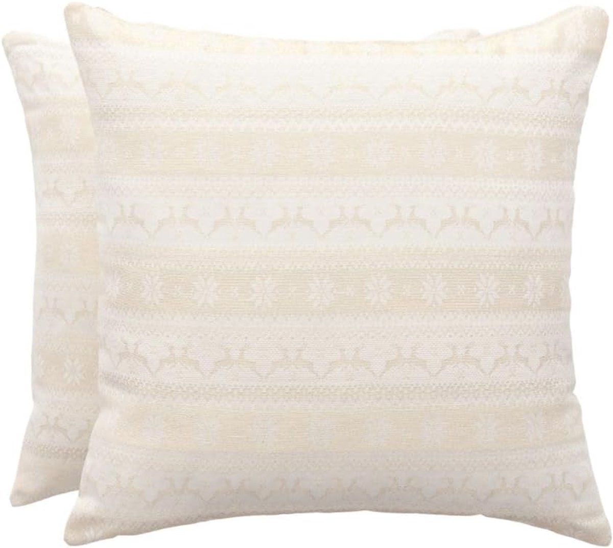 Kussenhoezen 45 x 45 cm - Jacquard Lurex Garens - Shiny en Ademend - Creëer een Feestelijke Sfeer - ShopVlot