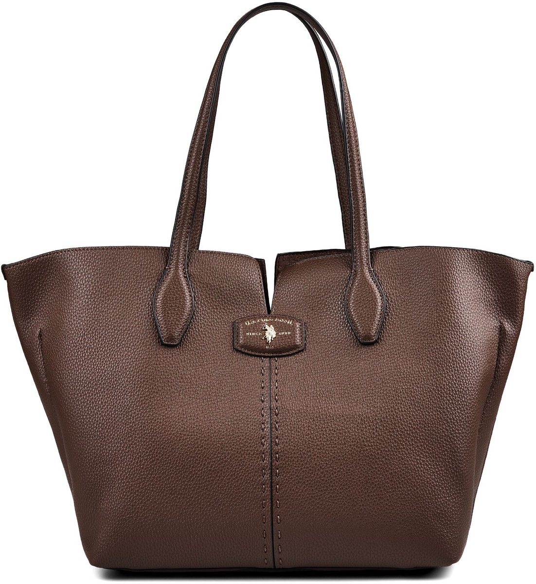 U.S. POLO ASSN. schoudertas shopper Chestnut Shopping Bag Dark Brown donkerbruin