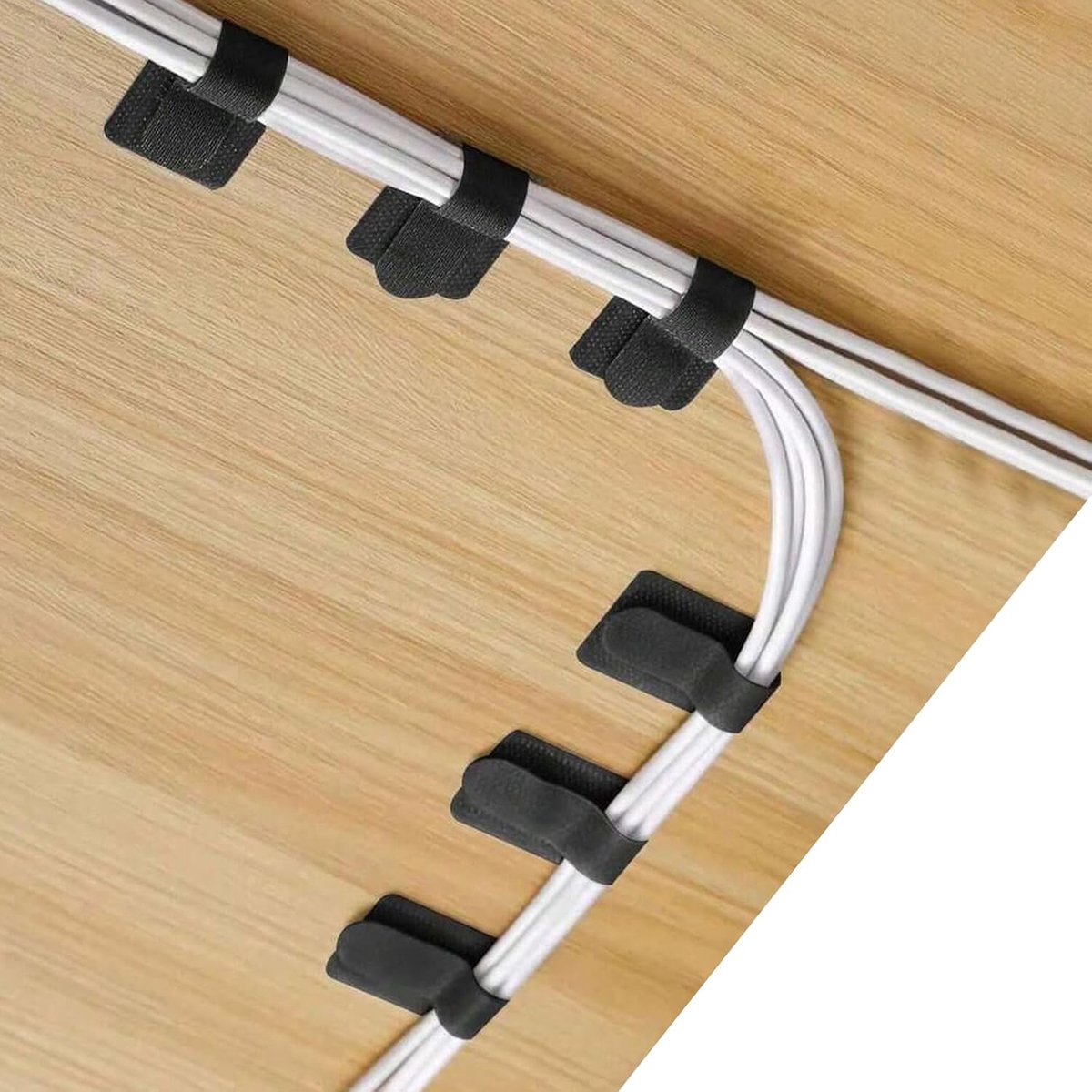 Kabelmanagementset met 3M kleefpad, 50 stuks kabelorganizer voor bureau, perfect als gadgets voor thuiskantoor en - ShopVlot