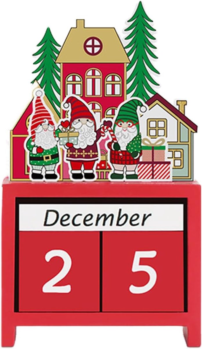 Houten Adventskalender - Decoratieve Kerstkalender - Herbruikbaar - Interactief voor kind en ouder - ShopVlot