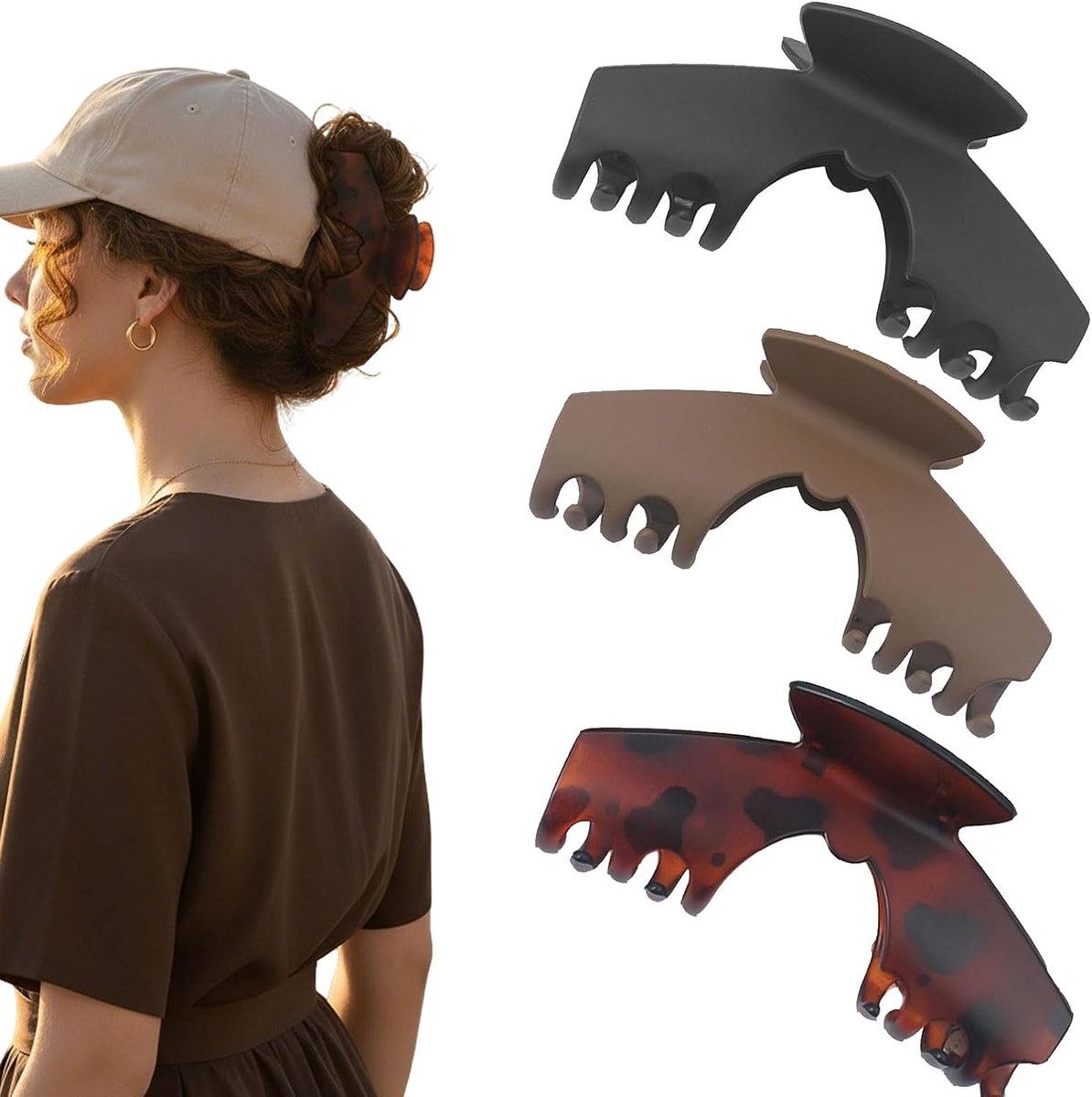Haar Klammer Grote Haarspeld - Matte Clips - Voor Dun en Dik Haar - Innovatief Ontwerp voor Caps - ShopVlot