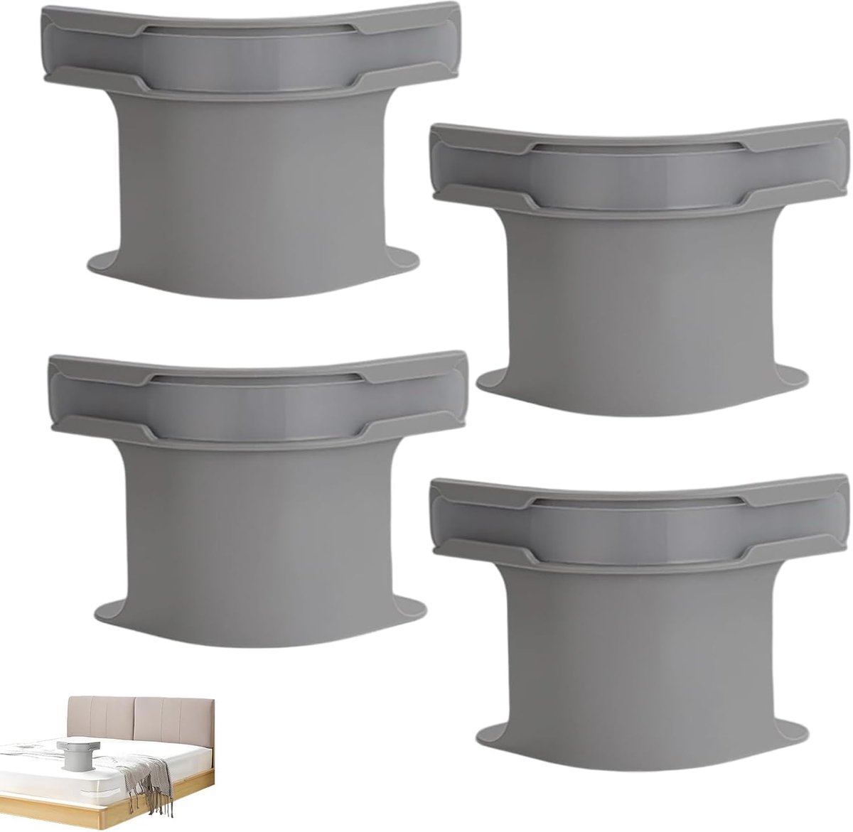 Bedlakenhouders 4 stuks - Universeel voor matrasmaten - Antislip bevestigingsstrips - Voor een rustige slaap - ShopVlot