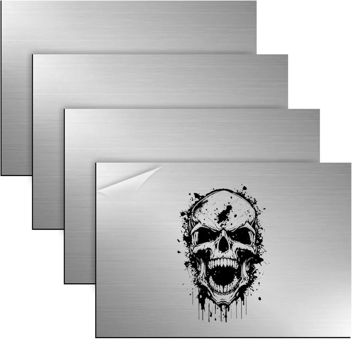 ABS kunststof plaat 3mm - gegraveerde plaat - geborsteld - ideaal voor DIY en decoratie - ShopVlot
