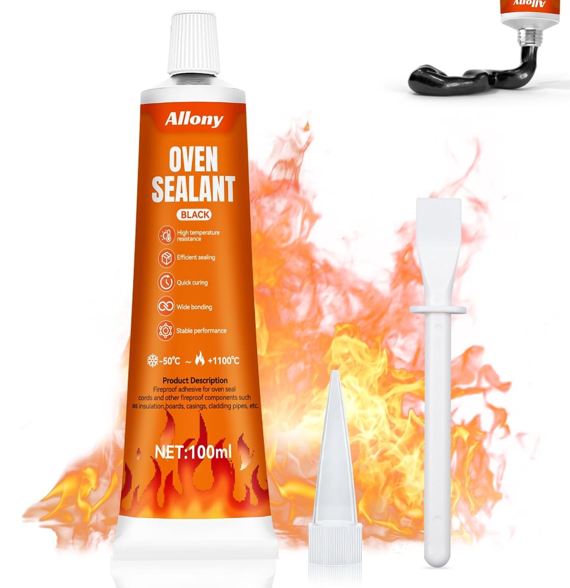 Solidchoice - Hoge Temperatuur Siliconen Lijm tot 1100°C