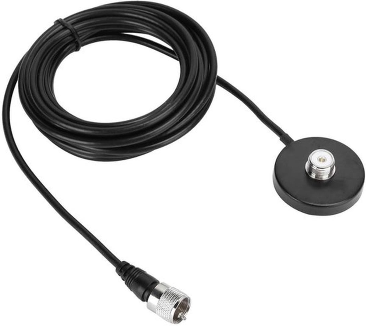 Voertuig Mobiele Radio Antenne Magnetische Basis voor Autoradio, Sucker Magneet Mount Basis Kabel Verbinding Stijl W/5 M (16.4ft) Coaxiale Kabel PL