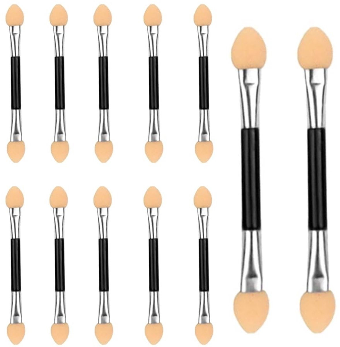 Solidchoice - Set van 12 Oogschaduwkwasten met Dubbele Punt