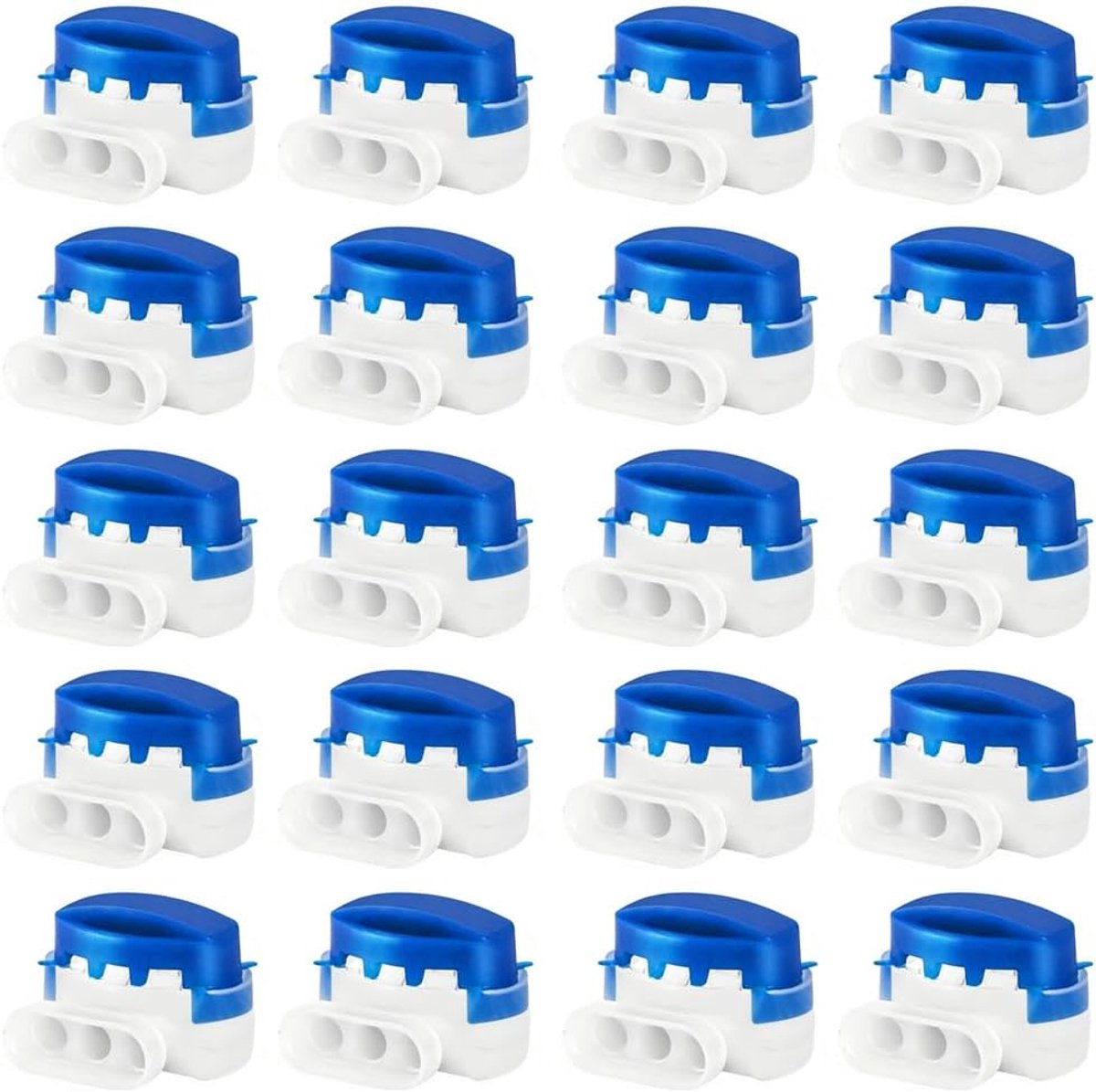 Kabelverbinders 3 gaten - waterdichte aansluitklemmen - 20 stuks - ideaal voor robotmaaiers - ShopVlot