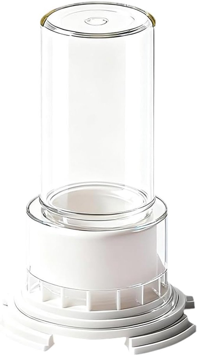 Anten drinkfonteinen 2 stuks - transparante cups voor kleine huisdieren - impactbestendig materiaal - ShopVlot