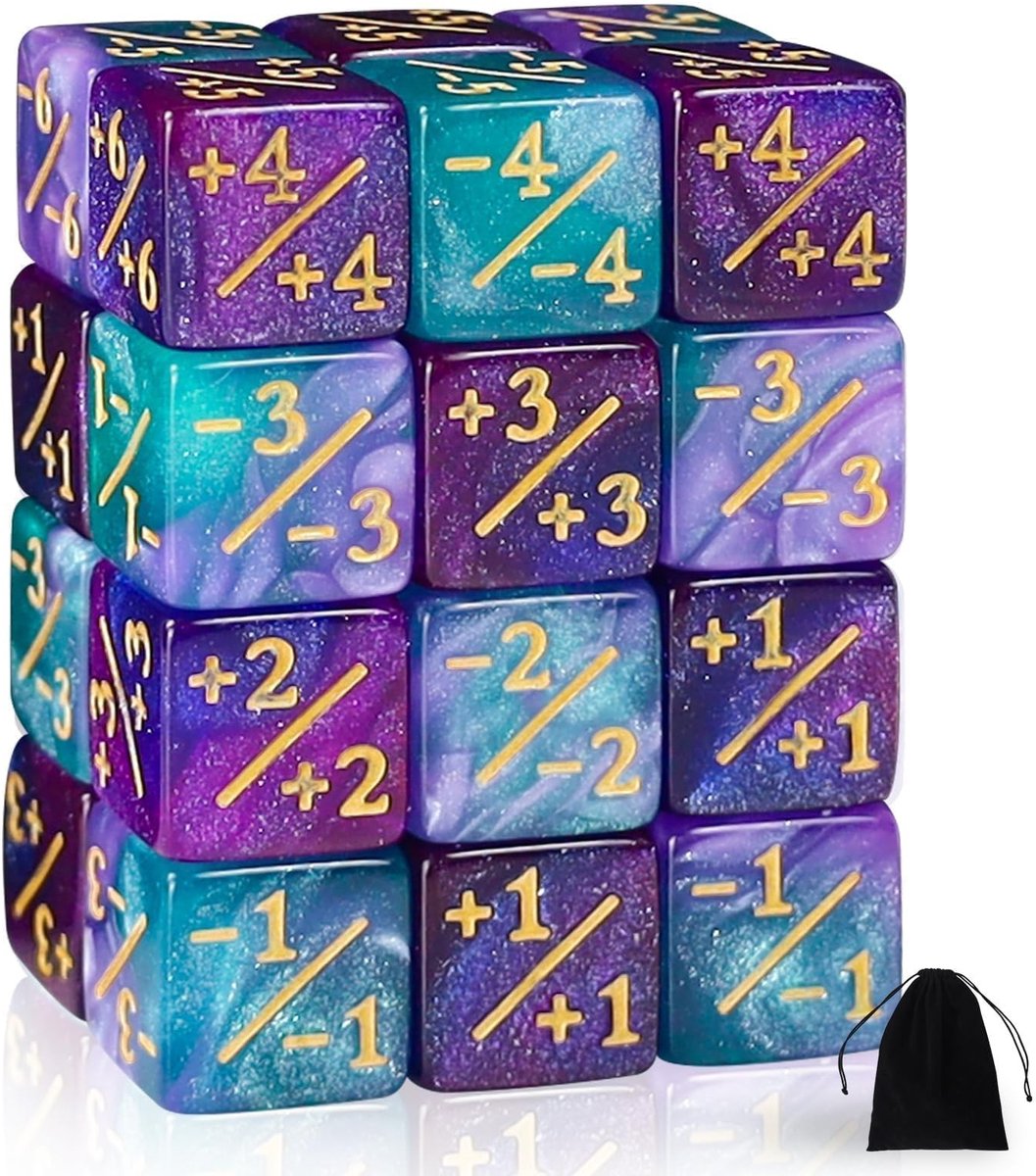 Solidchoice - Magic The Gathering D6 Dobbelstenen Set met 24 Stuks