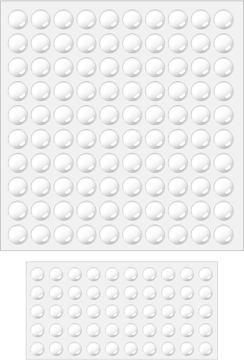 Solidchoice - Set van 150 Zelfklevende Rubber Noppen voor Meubels