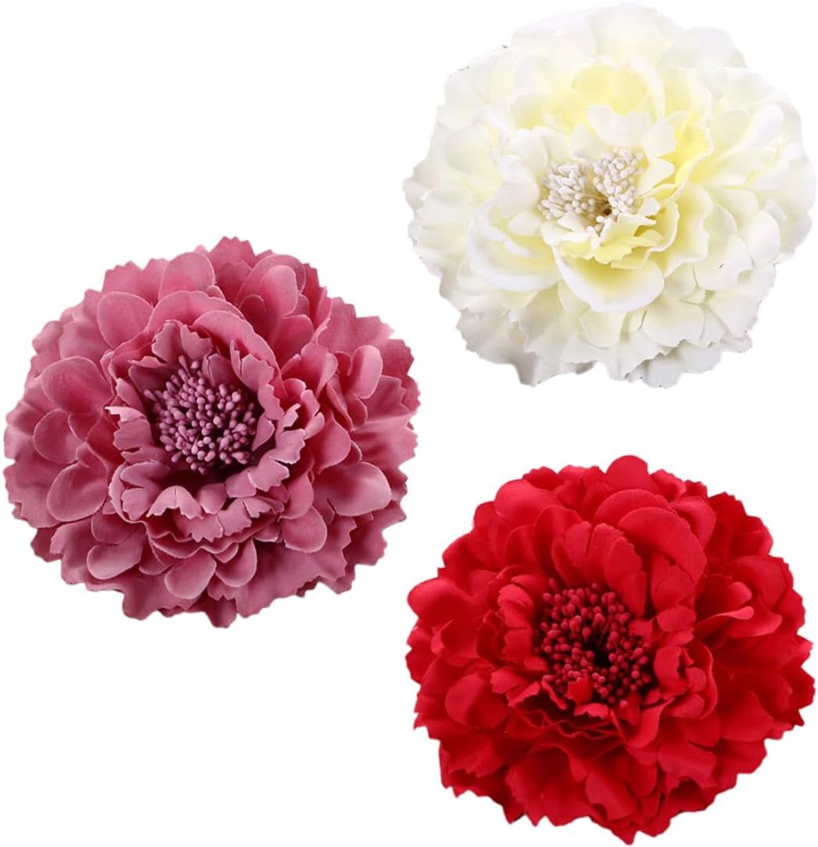Haarspeld bloemen 3 stuks - rozenpatroon - haaraccessoires - perfect voor feesten - ShopVlot