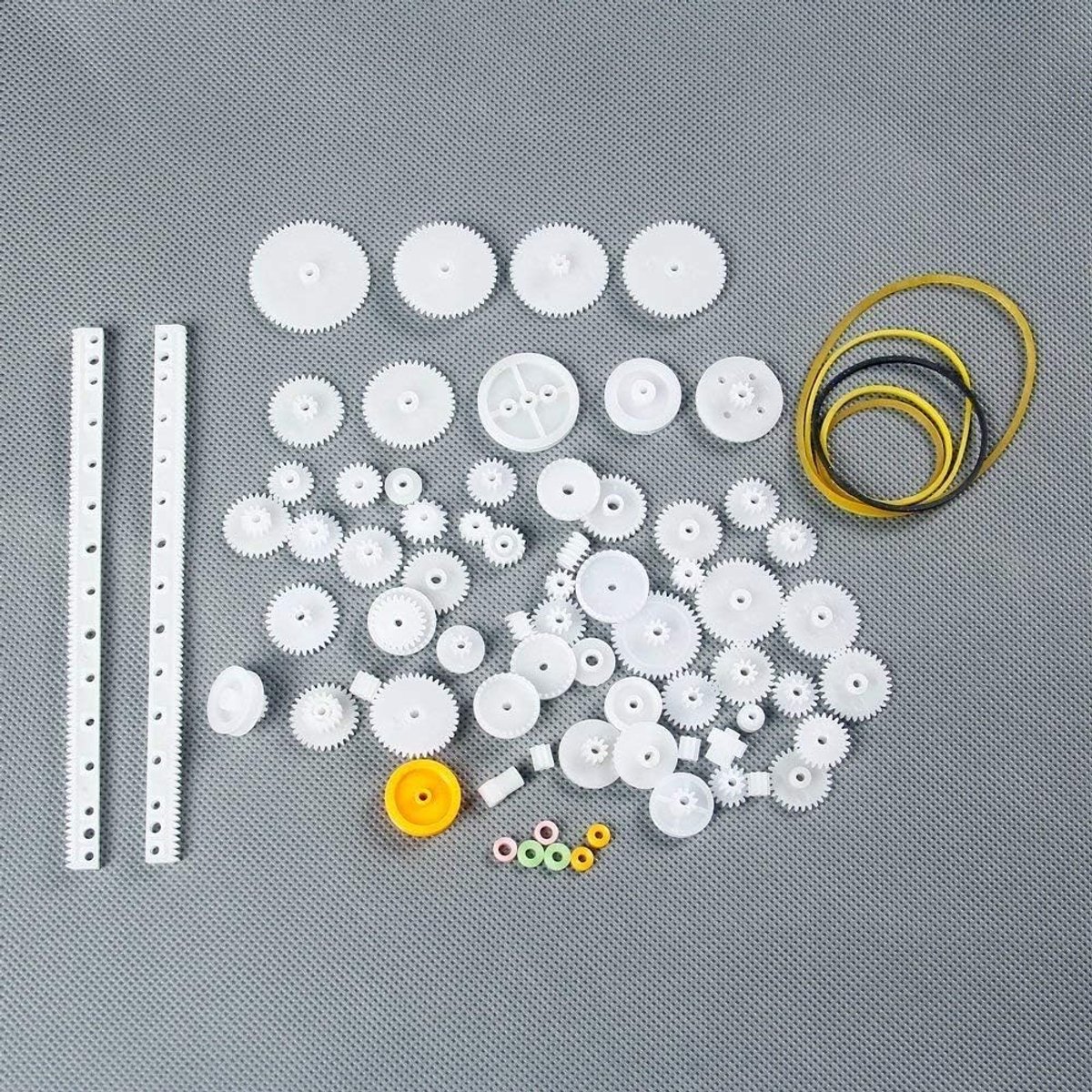Plastic tandwielen set 75 stuks - accessoires voor robotbouw - diverse vormen - ideaal voor DIY projecten - ShopVlot