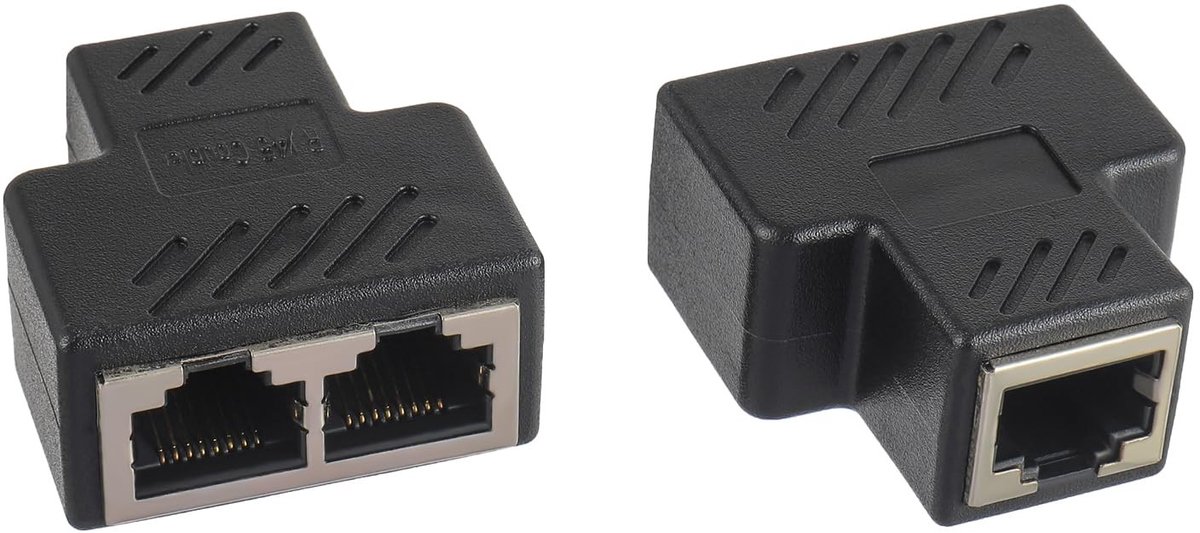 Solidchoice - RJ45 LAN Splitter, 1 naar 2 Ethernet Connector